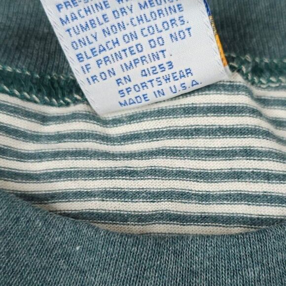 Vintage Santa Barbara T Shirt Mens Size Large 90s Travel Striped Made In USA - Picture 7 of 8